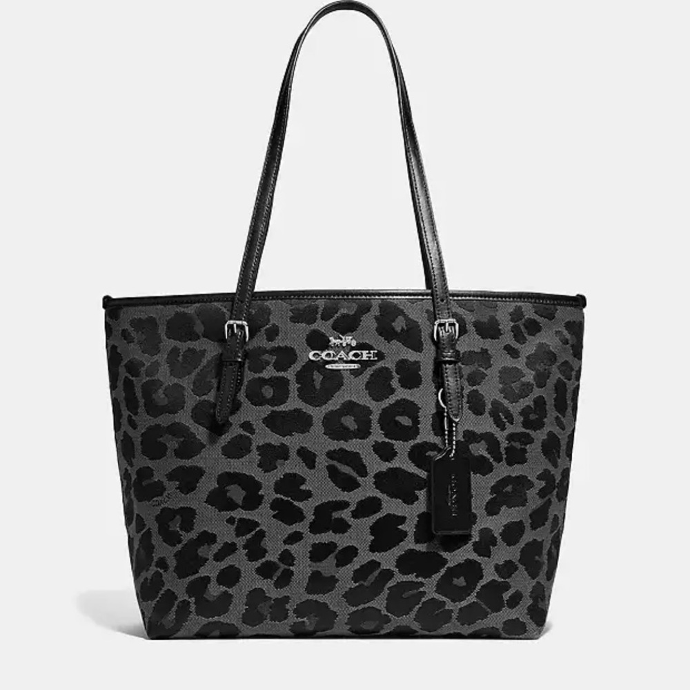 Coach Leopard Print Tote Bag